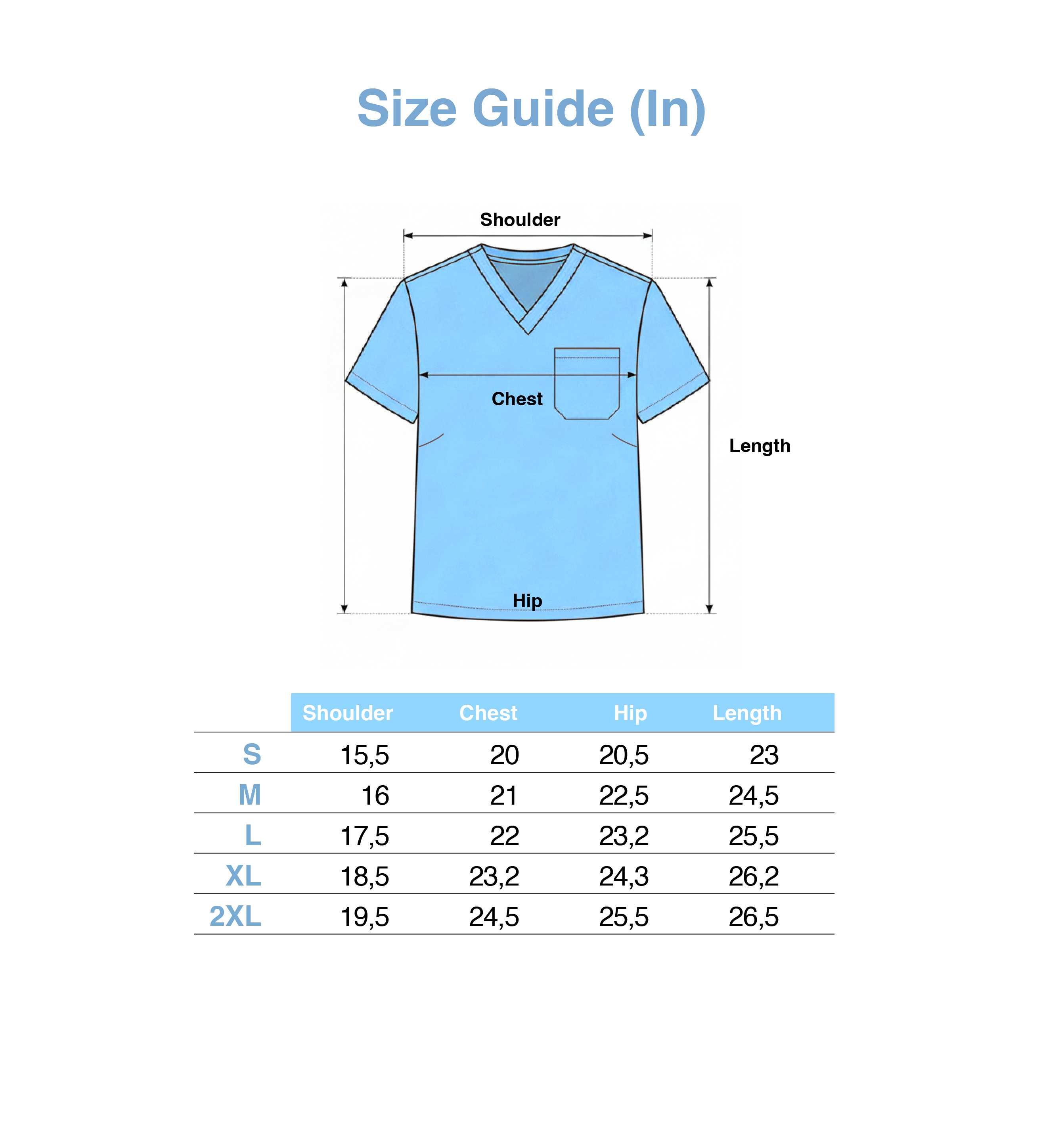 Sara - Haut - Sky Blue